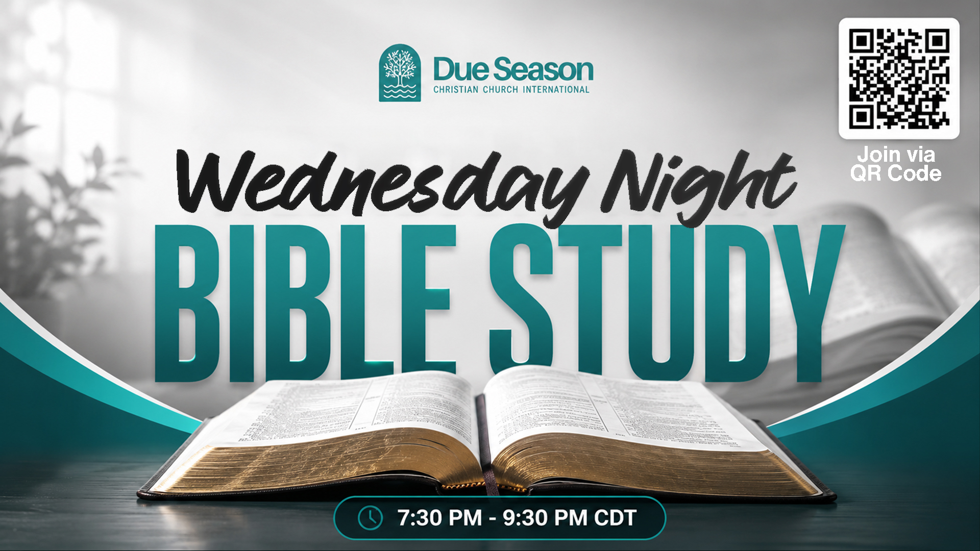 Wednesday Night Bible Study 💻